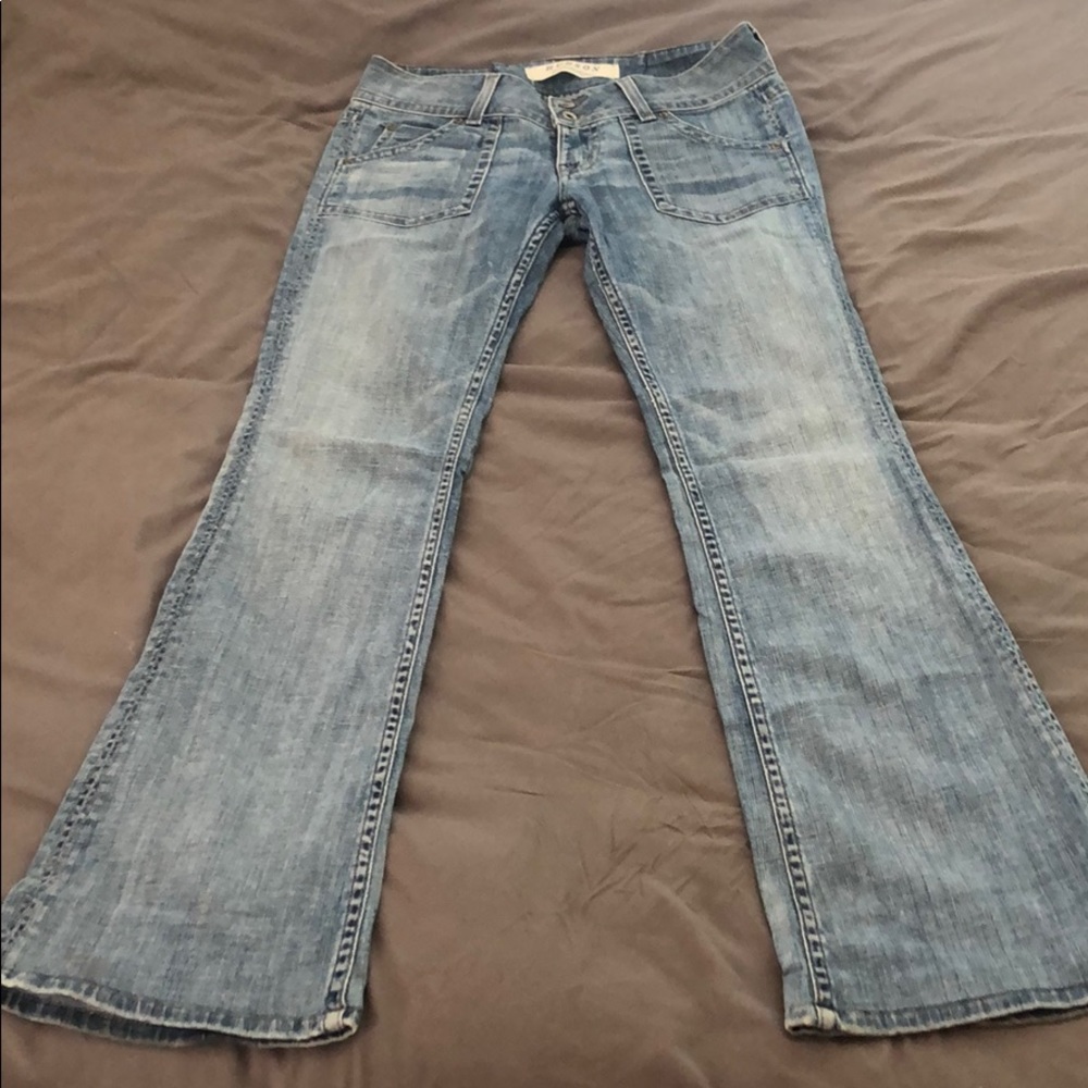 Size 26 Hudson Boot Cut jeans with Flap Pockets